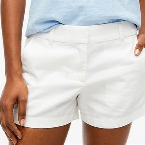 J. Crew Women's White Classic Chino Shorts Size 00